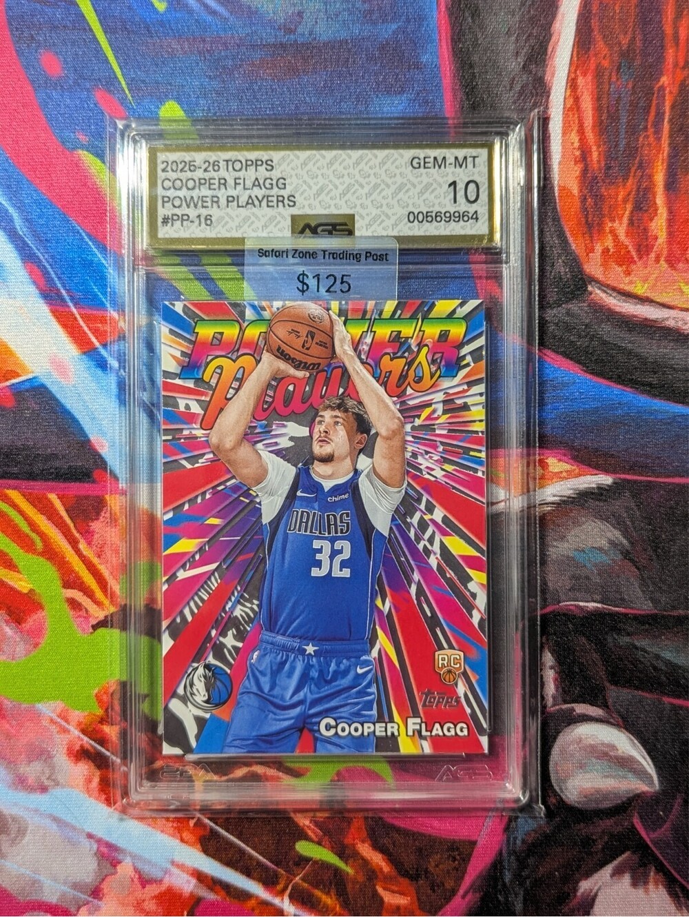 Cooper Flagg 2026-26 Topps Power Players #PP-16 GEM MINT AGS 10